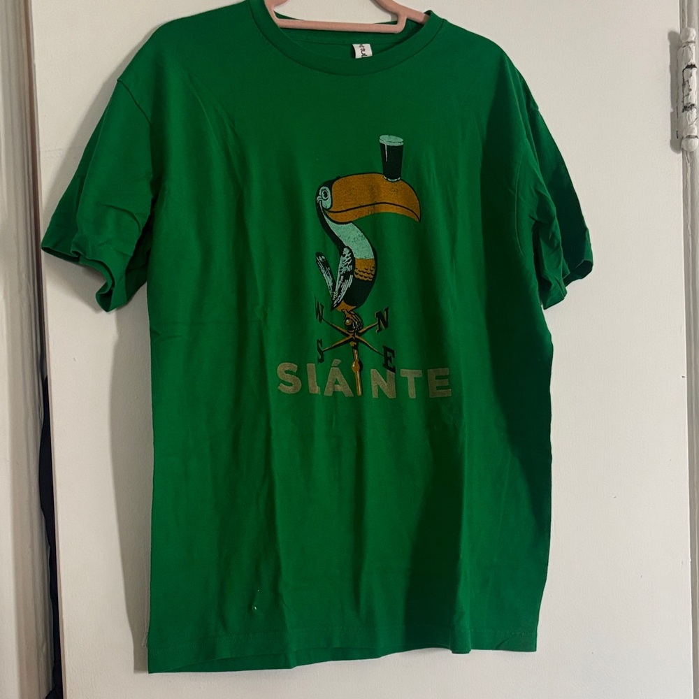 Guinness Green Short Sleeve Tee with Toucan Graphic